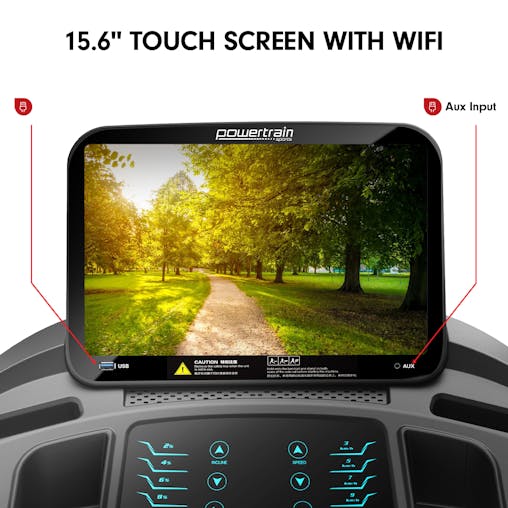 Buy Treadmill Powertrain V1100 with Wifi Touch Screen and Power