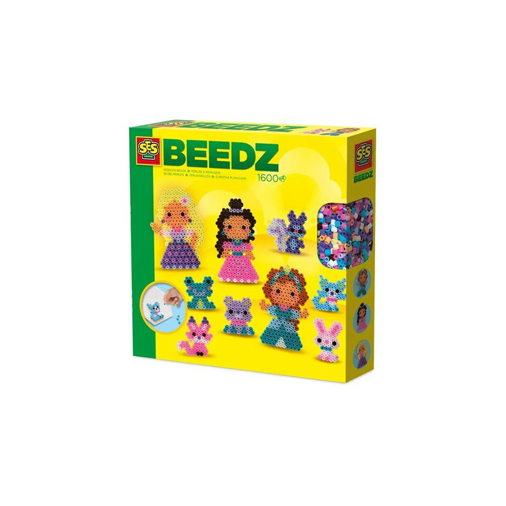 SES Creative Iron On Beads - Princesses And Animal Friends