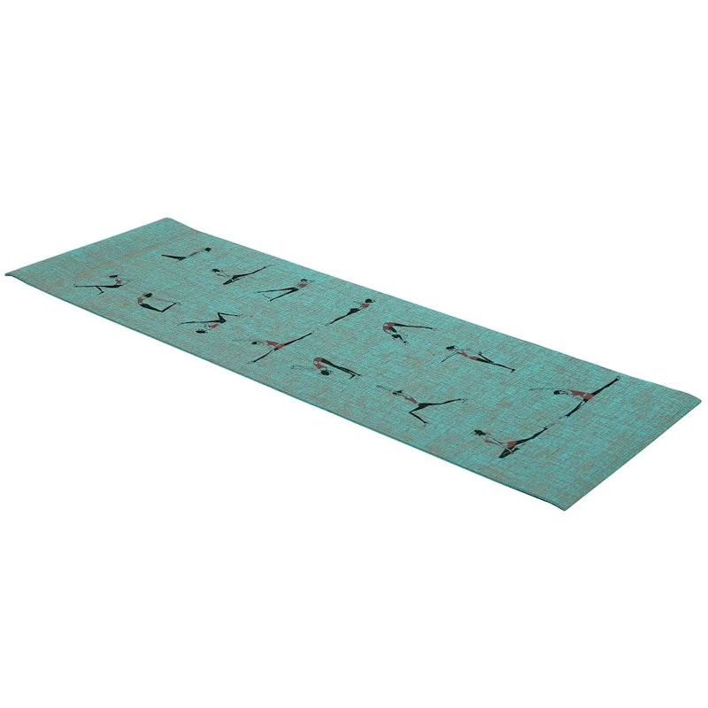 NNEOBA Natural Jute Yoga Mat with Durable Carry Strap image number null