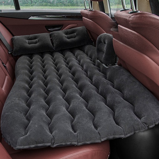 SOGA 2X Black Ripple Inflatable Car Mattress Portable Camping Air Bed Travel Sleeping Kit Essentials SOGA 2X Black Ripple Inflatable Car Mattress Portable Camping Air Bed Travel Sleeping Kit Essentials
