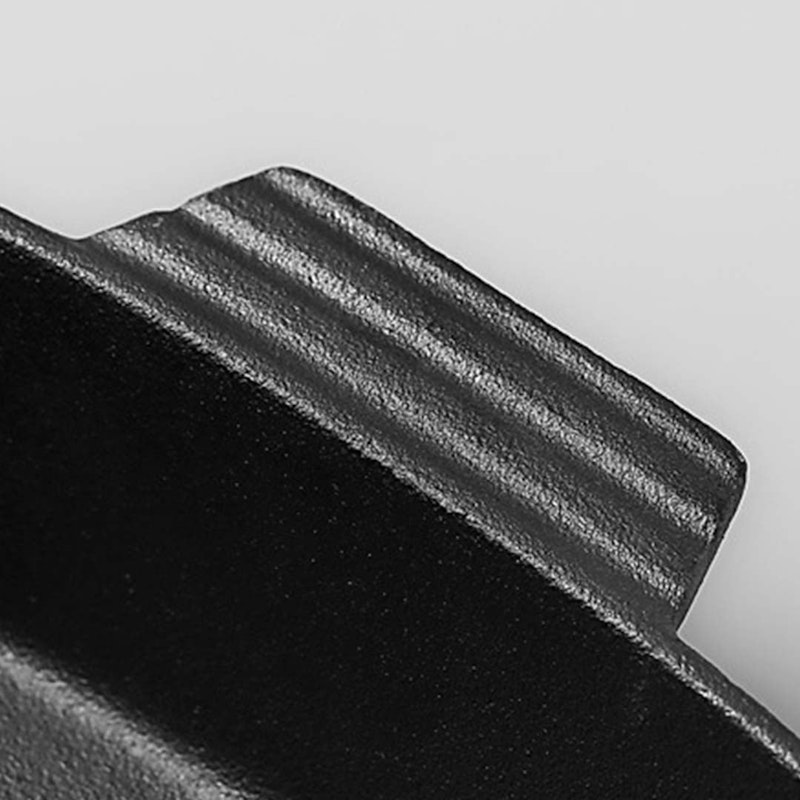 SOGA 33cm Cast Iron Rectangle Bread Cake Baking Dish Lasagna Roasting Pan image number null