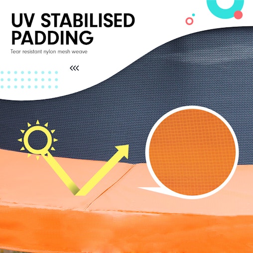 Trampoline Kahuna 14ft with Basketball set - Orange Trampoline Kahuna 14ft with Basketball set - Orange