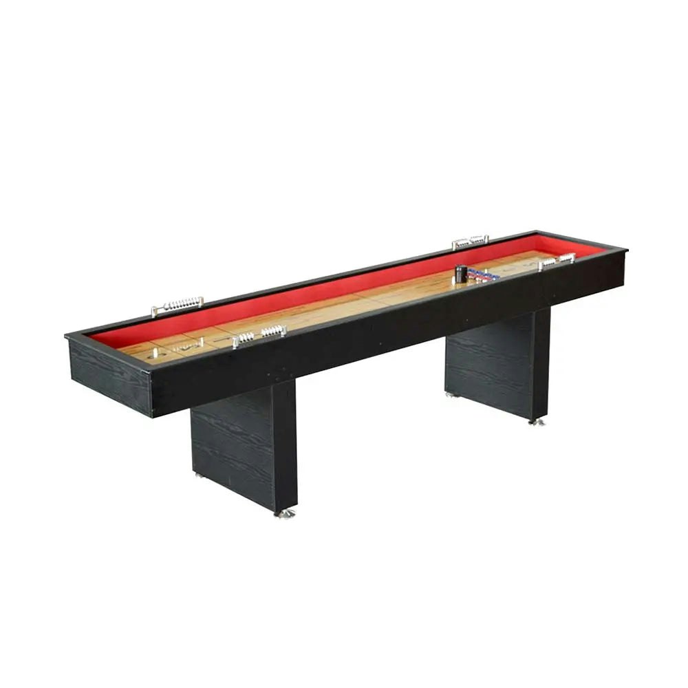 MACE S03 9FT Shuffleboard Table Black&Red