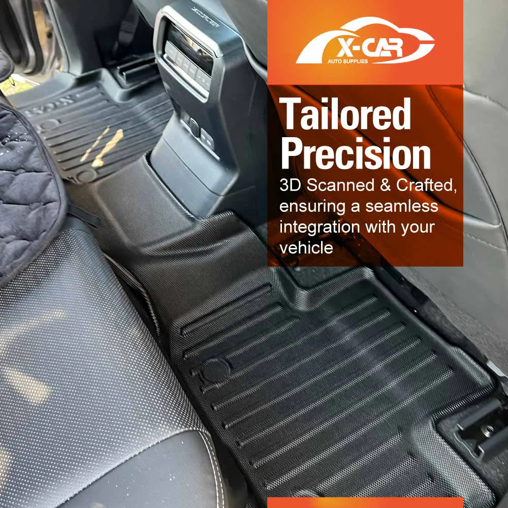 3D Floor Mats for Toyota Prado 250 Series 7 Seater 2024-Onwards Heavy Duty All Weather Car Mats Carpet Liner Set