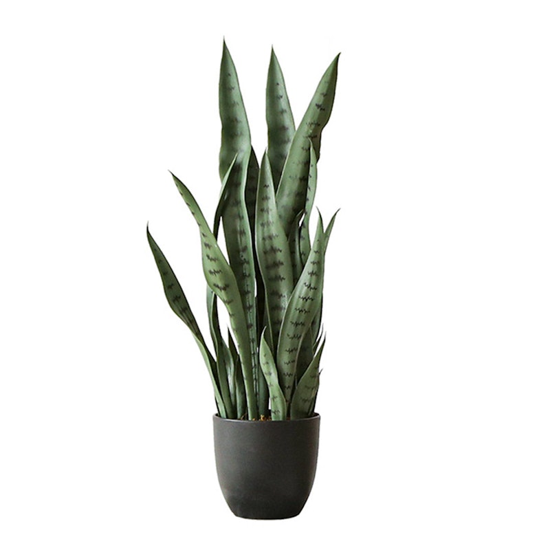 SOGA 2X 97cm Sansevieria Snake Artificial Plants with Black Plastic Planter Greenery, Home Office Decor image number null