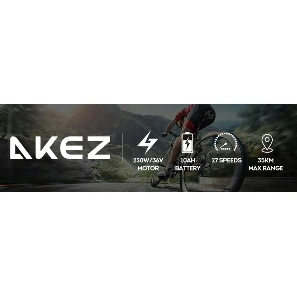 AKEZ 250W 36V BMNZ Electric Folding Bike Mountain Bicycle 26 inch w/ Battery