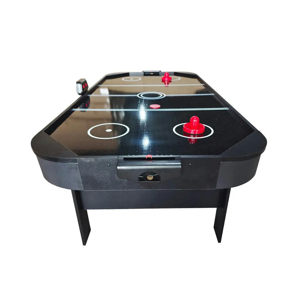 MACE 6FT Strong Foldable Air Hockey Table With Wheels - Black