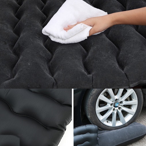 SOGA 2X Black Ripple Inflatable Car Mattress Portable Camping Air Bed Travel Sleeping Kit Essentials SOGA 2X Black Ripple Inflatable Car Mattress Portable Camping Air Bed Travel Sleeping Kit Essentials