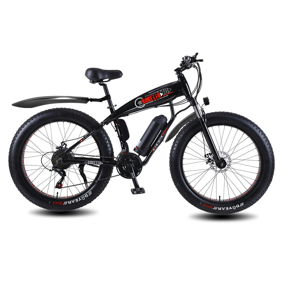 ROKETTO 350W 36V SHARK Electric Bike Beach eBike Snow Motorized Bicycle