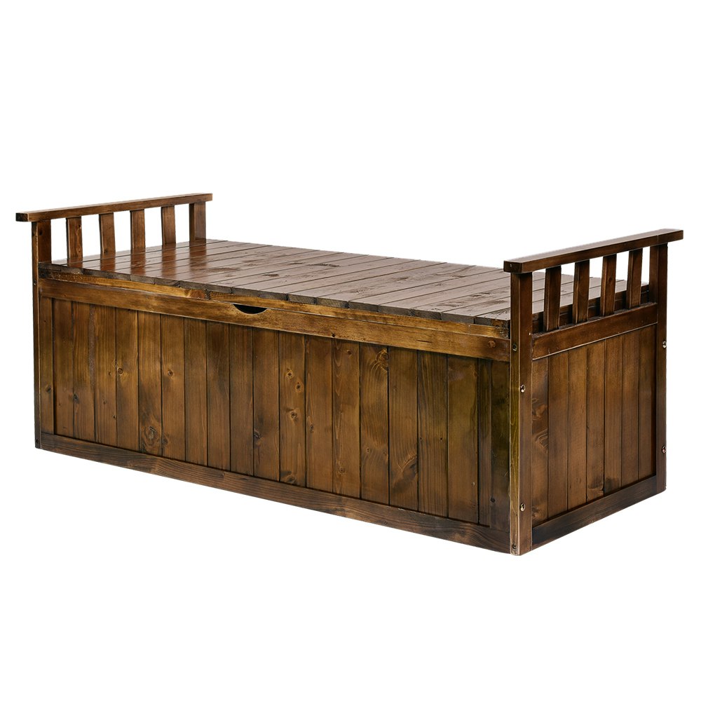 Furb Outdoor Storage Box Wooden Garden Bench Chest Toy Tool Sheds Timber Seat Backyard Furniture Furb Outdoor Storage Box Wooden Garden Bench Chest Toy Tool Sheds Timber Seat Backyard Furniture