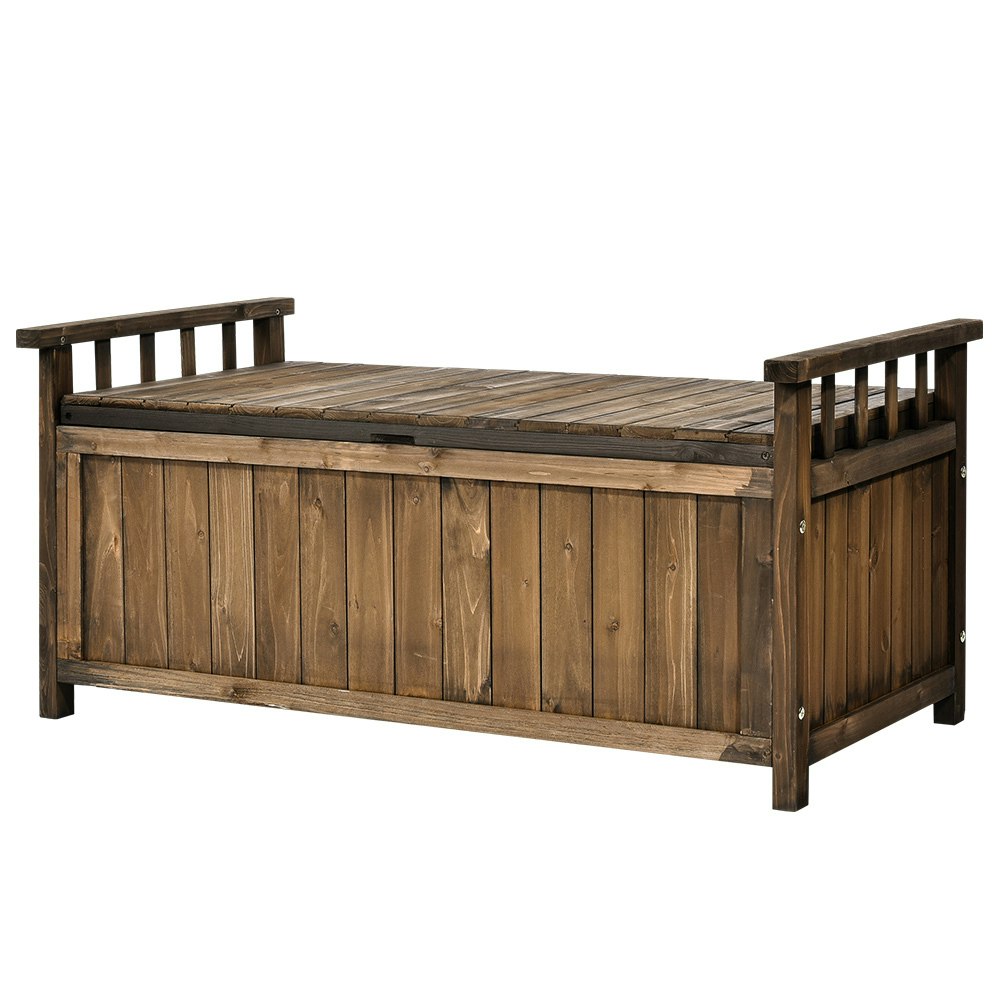 Furb Outdoor Storage Box Wooden Garden Bench Seat Chest Toy Tool Shed Backyard Patio Furniture Furb Outdoor Storage Box Wooden Garden Bench Seat Chest Toy Tool Shed Backyard Patio Furniture