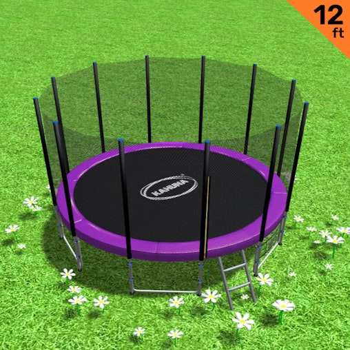 Kahuna Blizzard 12ft Trampoline with Net -Purple Kahuna Blizzard 12ft Trampoline with Net -Purple