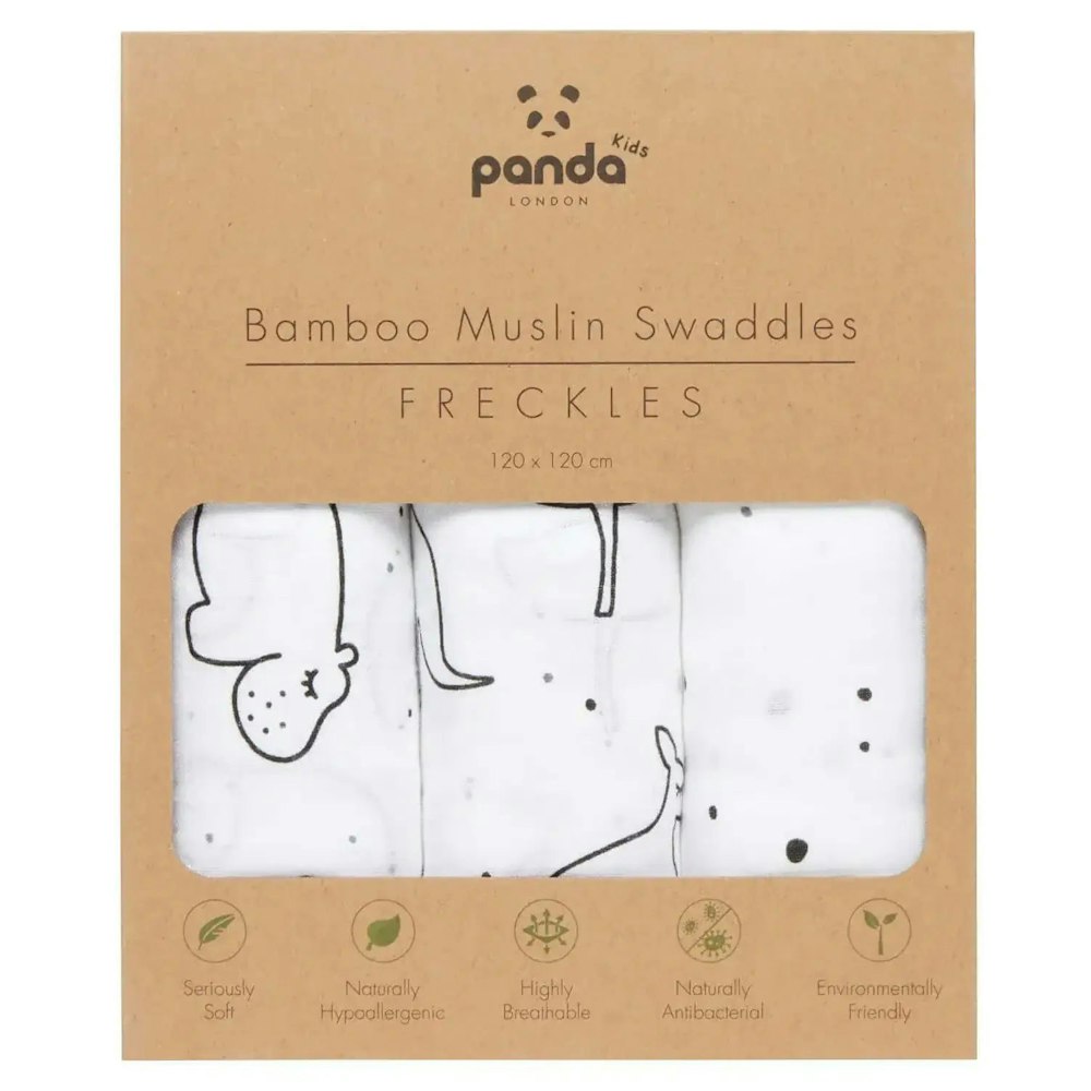 Panda London Baby Bamboo Muslin Swaddles