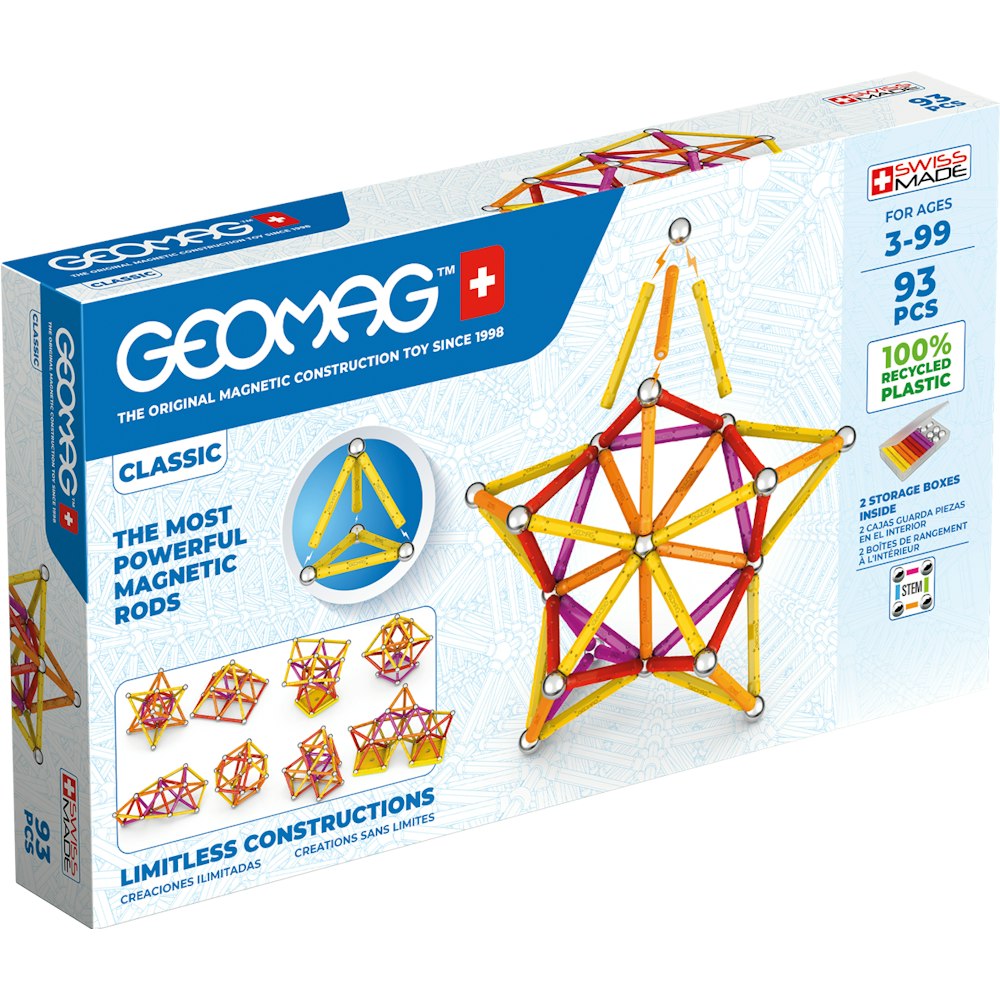 Geomag Classic 93 Magnetic Shapes - 93 Pieces