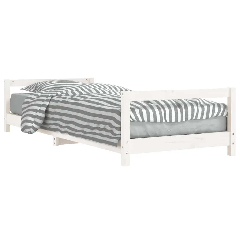 Kids Bed Frame White 90x190 cm Solid Wood Pine 834403 Kids Bed Frame White 90x190 cm Solid Wood Pine 834403