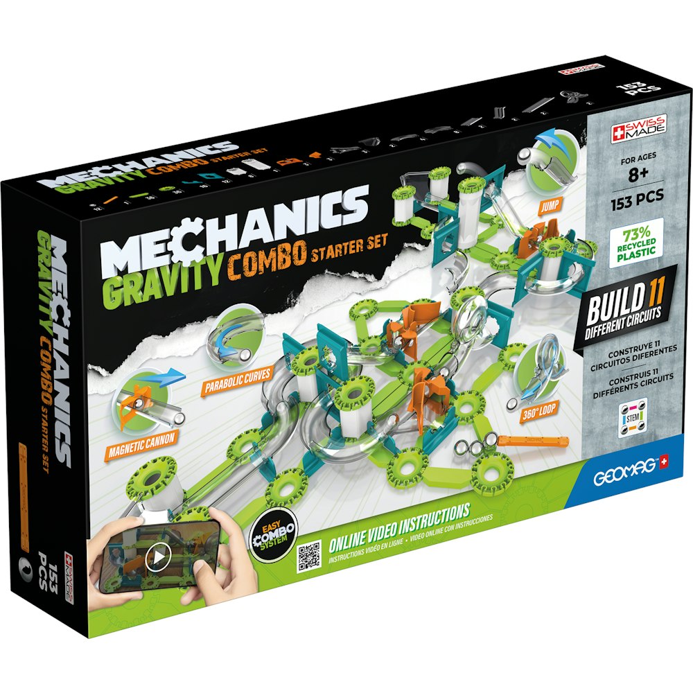 Geomag Mechanics Motion Combo Magnetic Starter Set - 153 Pieces