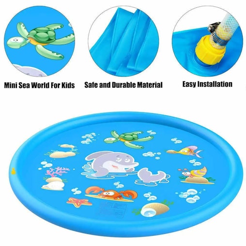 NNEOBA Inflatable Water Pool Sprinkler Mat for Kids NNEOBA Inflatable Water Pool Sprinkler Mat for Kids