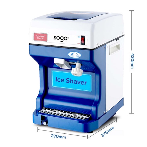 SOGA 2X Ice Shaver Commercial Electric Stainless Steel Ice Crusher Slicer Machine 120KG/h SOGA 2X Ice Shaver Commercial Electric Stainless Steel Ice Crusher Slicer Machine 120KG/h