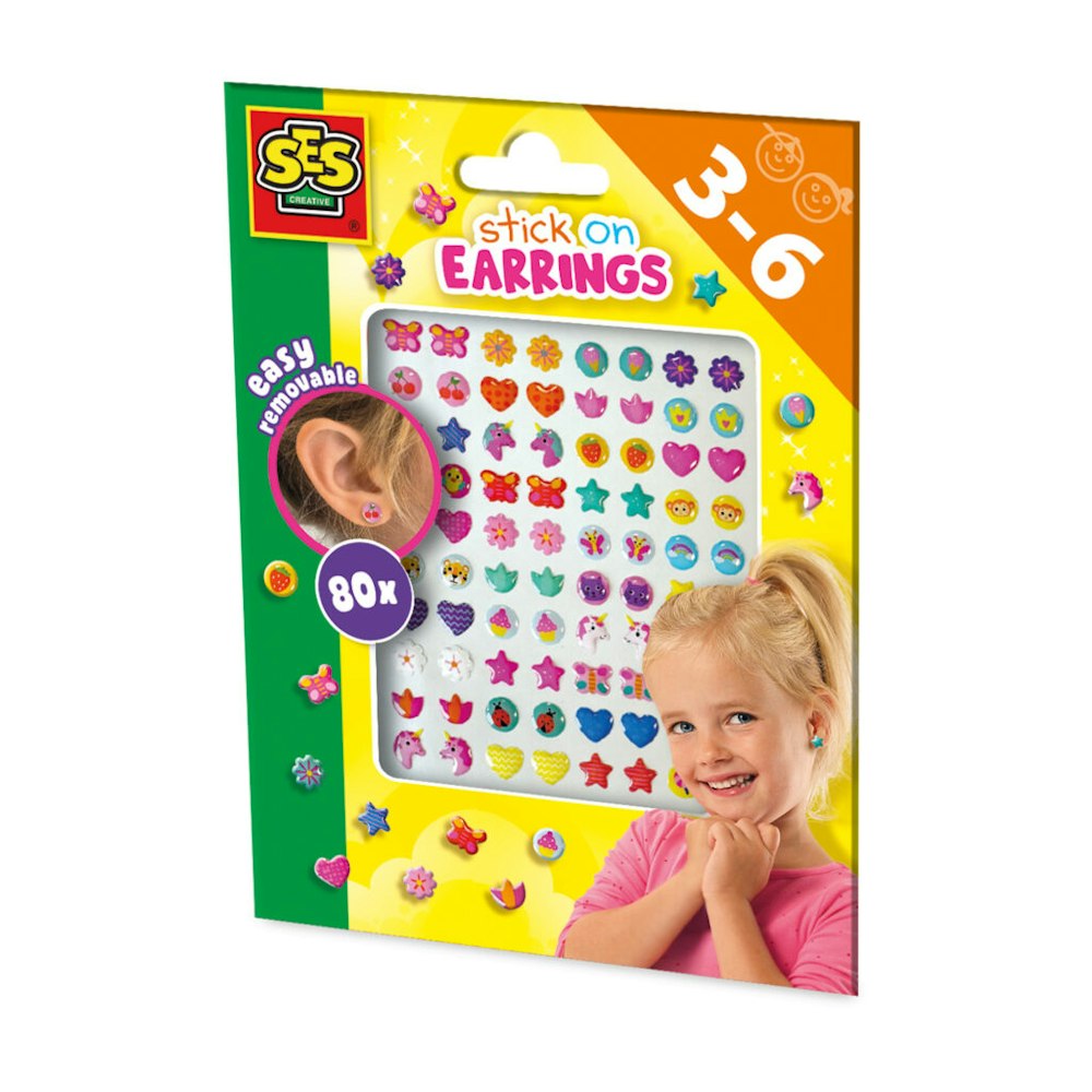 SES Creative Stick On Earrings