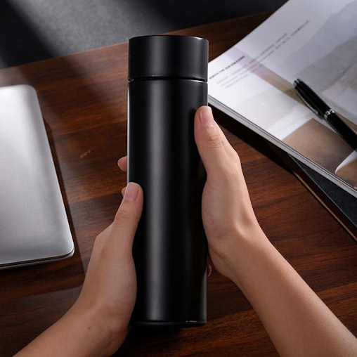 SOGA 2X 500ML Stainless Steel Smart LCD Thermometer Display Bottle Vacuum Flask Thermos Black SOGA 2X 500ML Stainless Steel Smart LCD Thermometer Display Bottle Vacuum Flask Thermos Black
