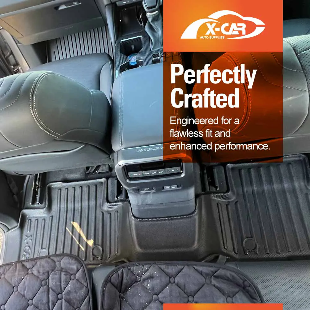 3D Floor Mats for Toyota Prado 250 Series 7 Seater 2024-Onwards Heavy Duty All Weather Car Mats Carpet Liner Set