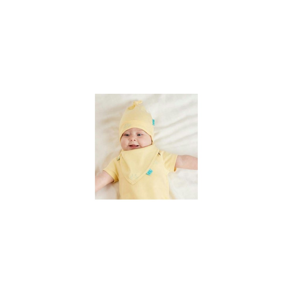 Luca and Rosa Showman Print Organic Cotton Baby Dribble Bib Set