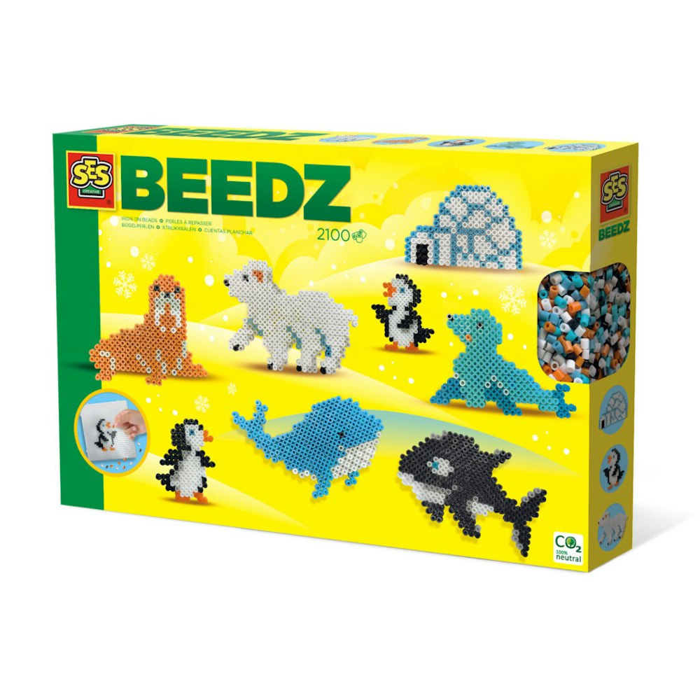 SES Creative Iron On Beads - Arctic Animals