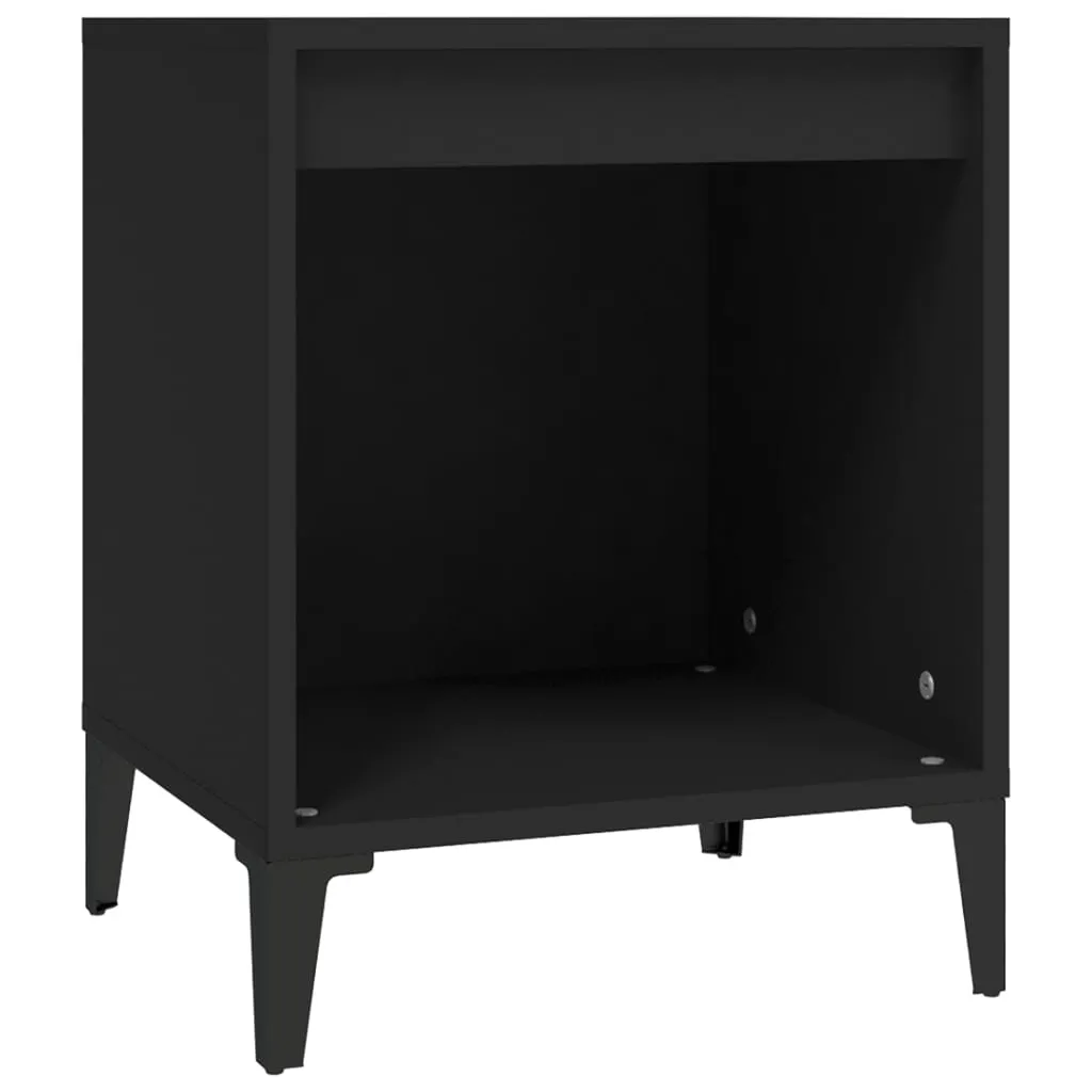 Bedside Cabinet Black 40x35x50 cm 821876 Bedside Cabinet Black 40x35x50 cm 821876
