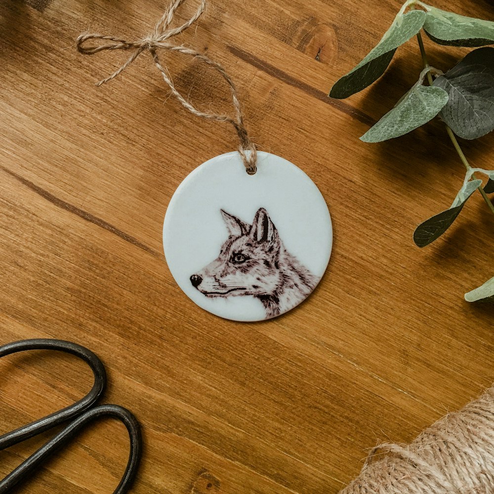 Bruce Bramfield Fox Ceramic Ornament
