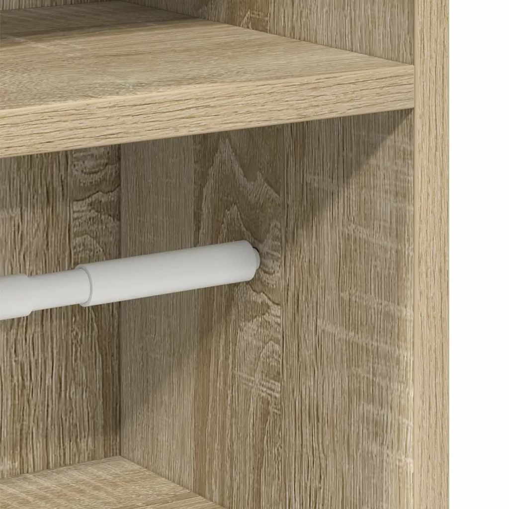 Bathroom Cabinet with Roll Holder Sonoma Oak 20.5x22x90 cm 858499