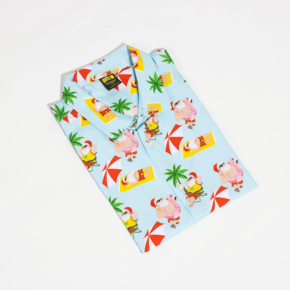 Santa At The Beach Christmas Shirt L/XL
