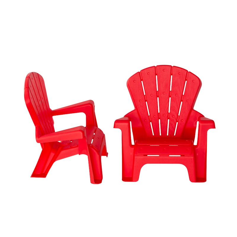 Kids Durable Table and Two Child-sized Chairs Set - Red image number null