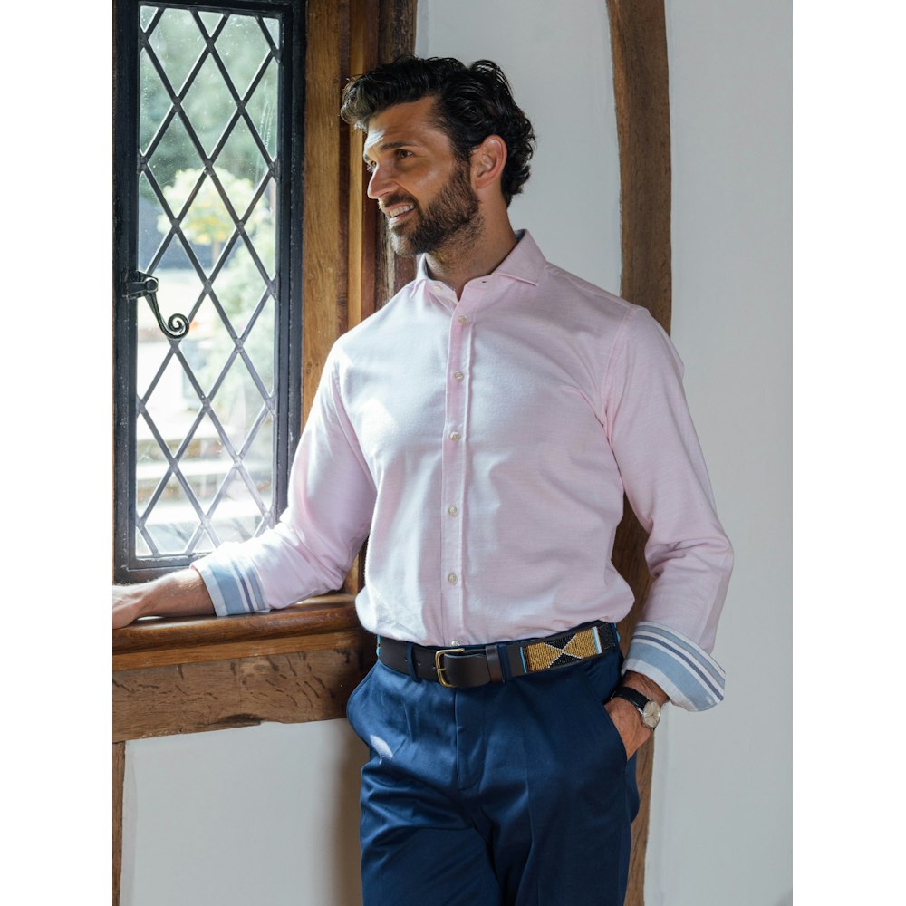 Koy Clothing Pink Cotton-cashmere Shirt