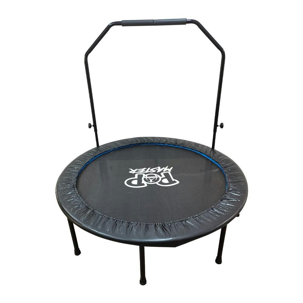 Pop Master 48inch Trampoline Circle Foldable Fitness Rebounder w/ Adjustable Handle Bar