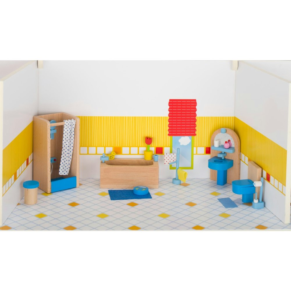 Goki Furniture For Flexible Puppets - Bathroom