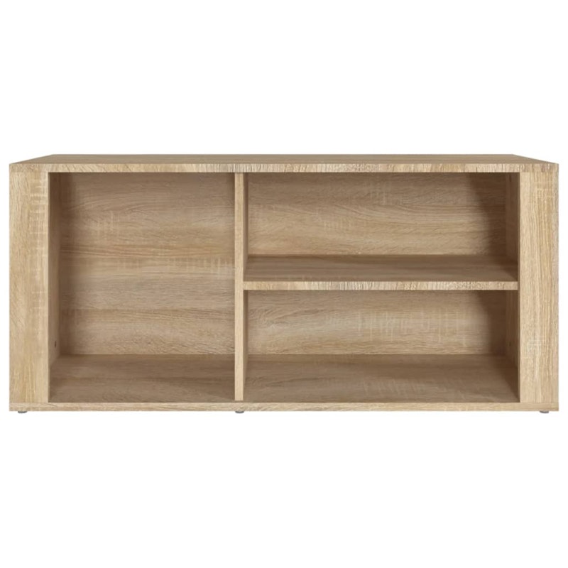 NNEVL Shoe Cabinet Sonoma Oak 100x35x45 cm Engineered Wood image number null