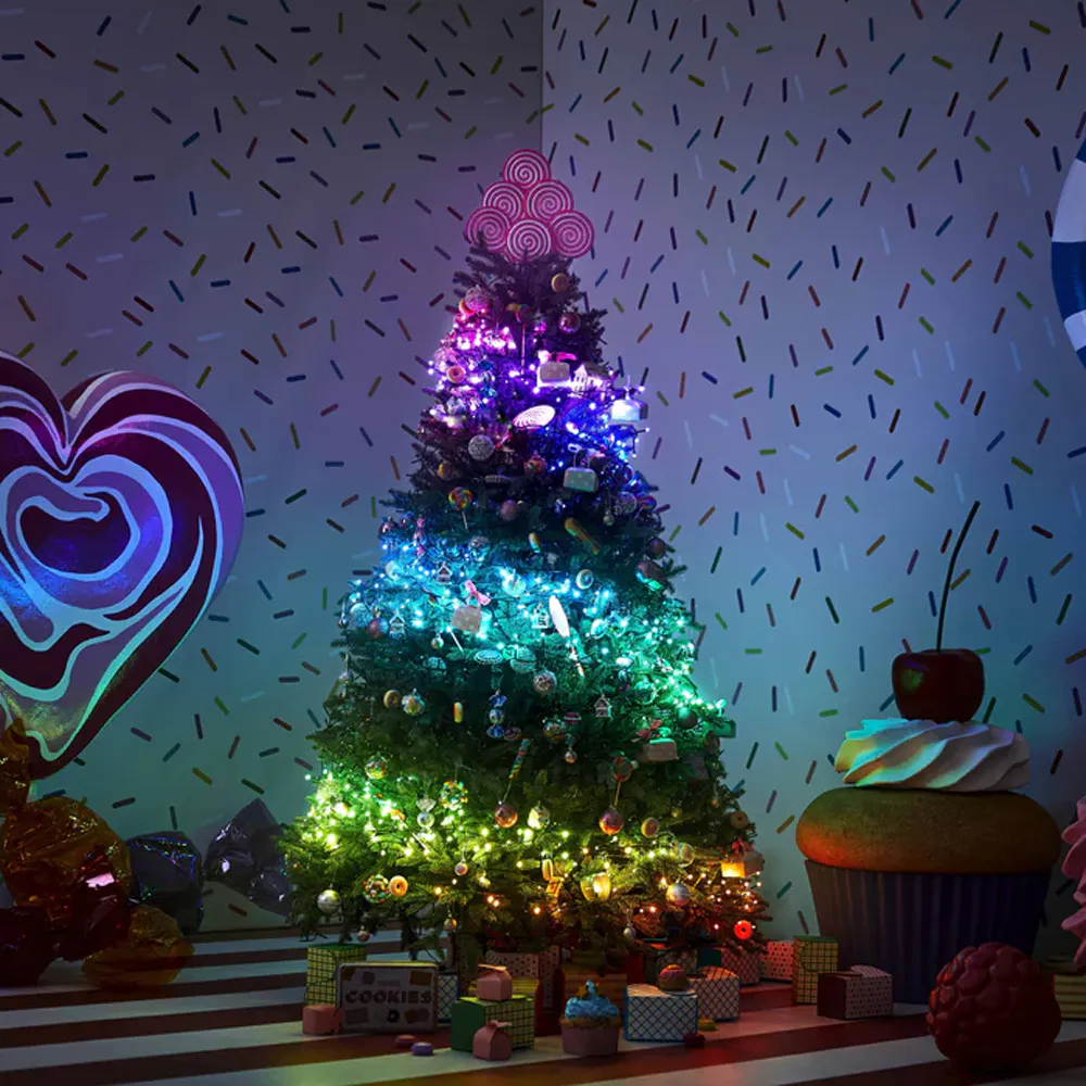 Twinkly Generation II Smart 250 RGB Colour LED String Lights Bluetooth/WiFi