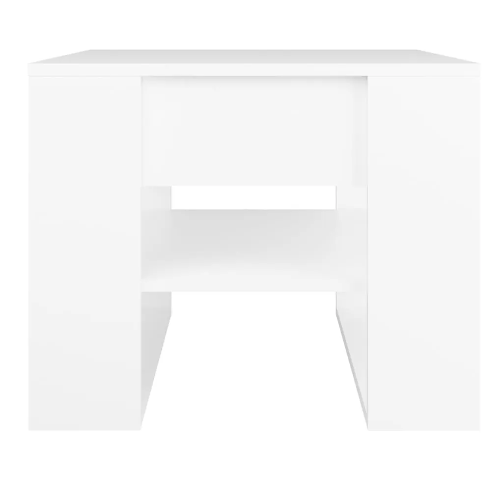 Coffee Table White 55.5x55x45 cm Engineered Wood 810908