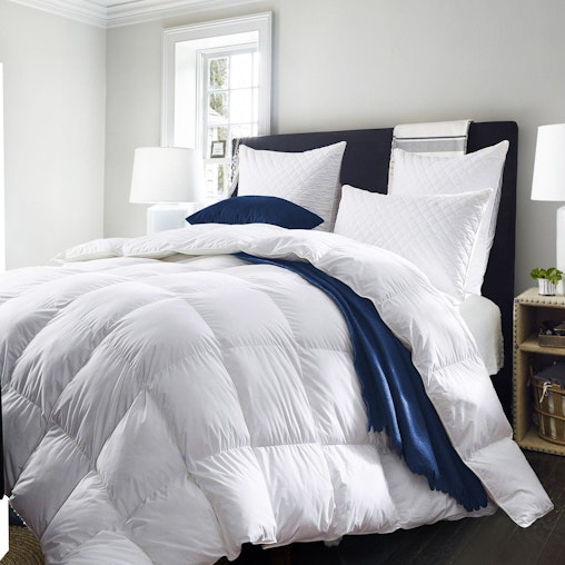 Royal Comfort Quilt 50% Duck Down 50% Duck Feather 233TC Cotton Pure Soft Duvet || Size: King || Colour: White image number null