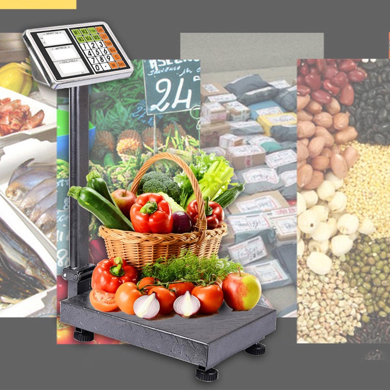 SOGA 4X Electronic Digital Platform Scale Postal Weight Black 150kg image number null