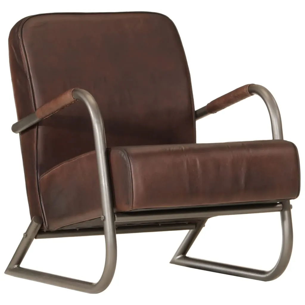 Sofa Chair Brown Real Leather 359632 Sofa Chair Brown Real Leather 359632