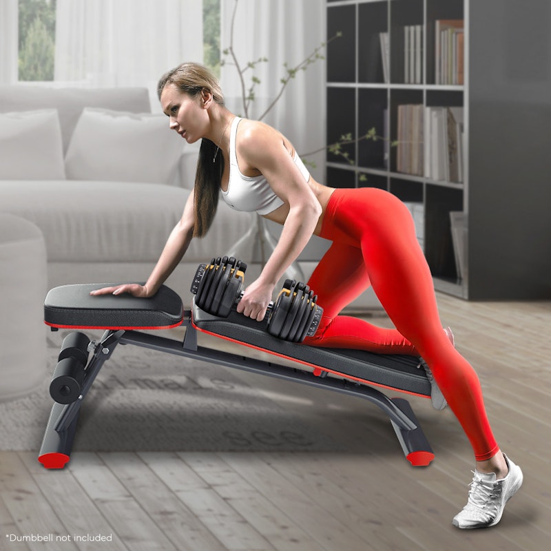 Powertrain Home Gym Bench Adjustable Flat Incline Decline FID 250KG Load image number null