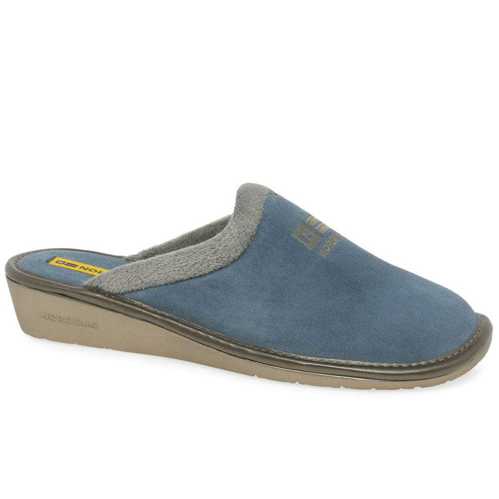Nordikas Natala Iii Womens Faux Fur Lined Suede Mule Slippers