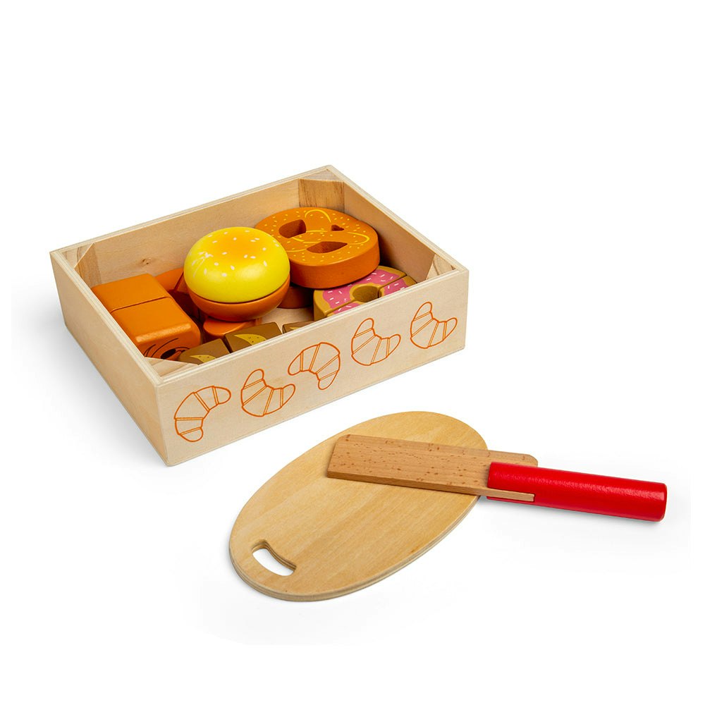Bigjigs Toys Cutting Bread And Pastries Crate