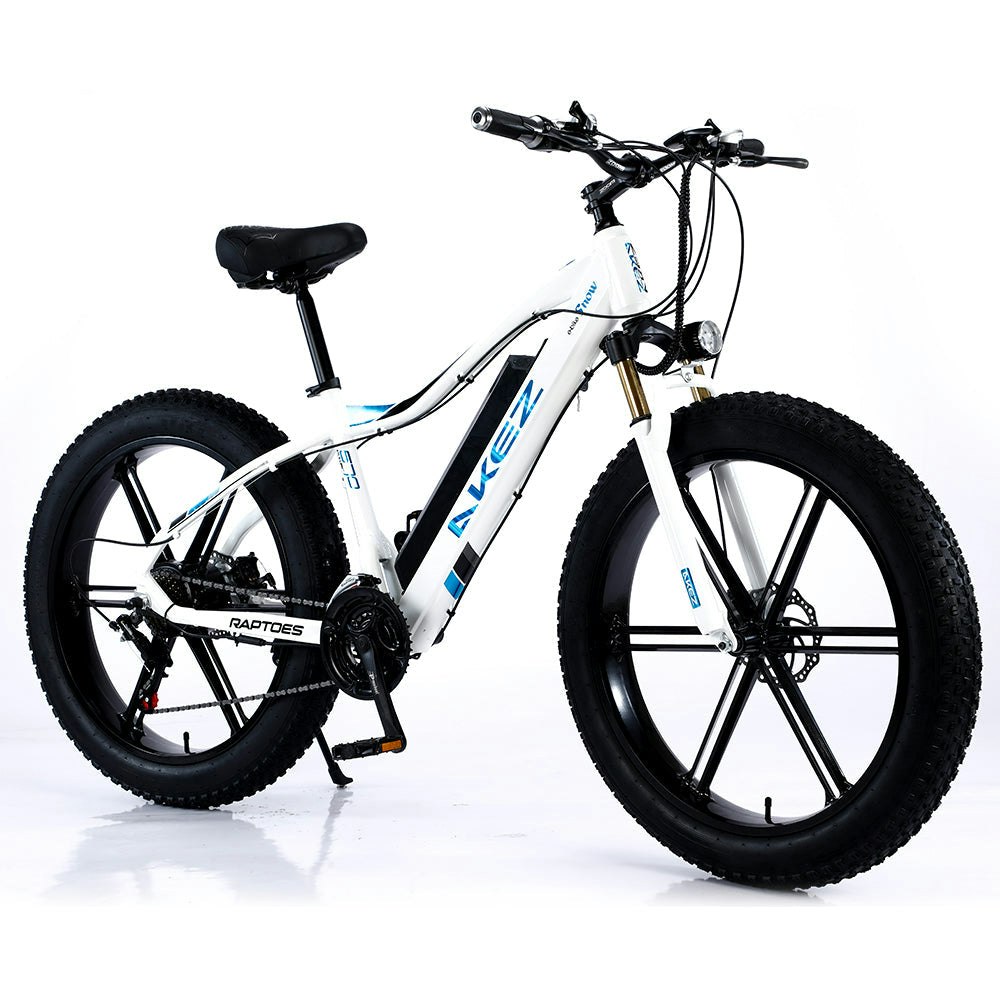 AKEZ 750W 48V ML1P Snow Bicycle 26 inches Beach Electric Bike Motorized eBike Battery
