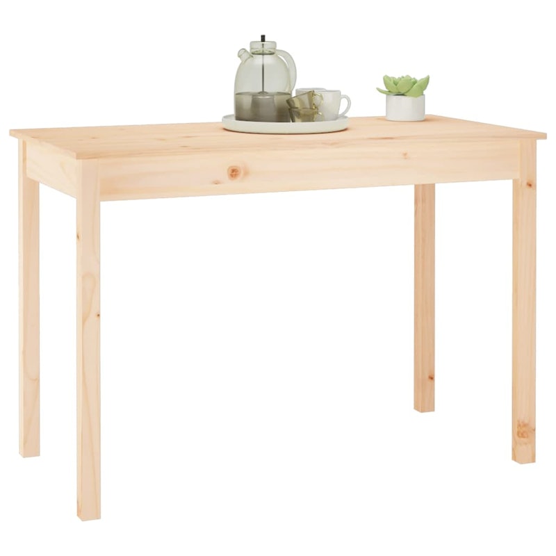 NNEVL Dining Table 110x55x75 cm Solid Wood Pine image number null