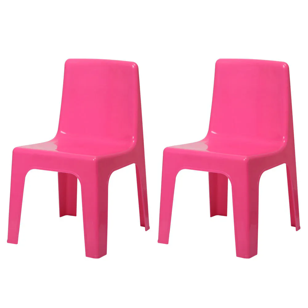 2x Tuff Play 56cm Tuff Chair Kids Plastic Furniture Indoor/Outdoor 2-6y Pink 2x Tuff Play 56cm Tuff Chair Kids Plastic Furniture Indoor/Outdoor 2-6y Pink