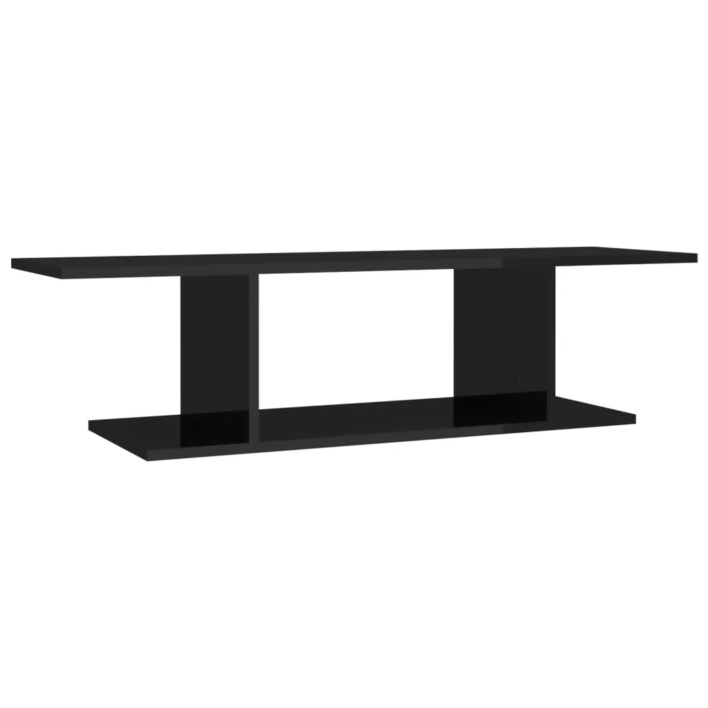 Wall Mounted TV Cabinet High Gloss Black 103x30x26.5 cm 806987 Wall Mounted TV Cabinet High Gloss Black 103x30x26.5 cm 806987