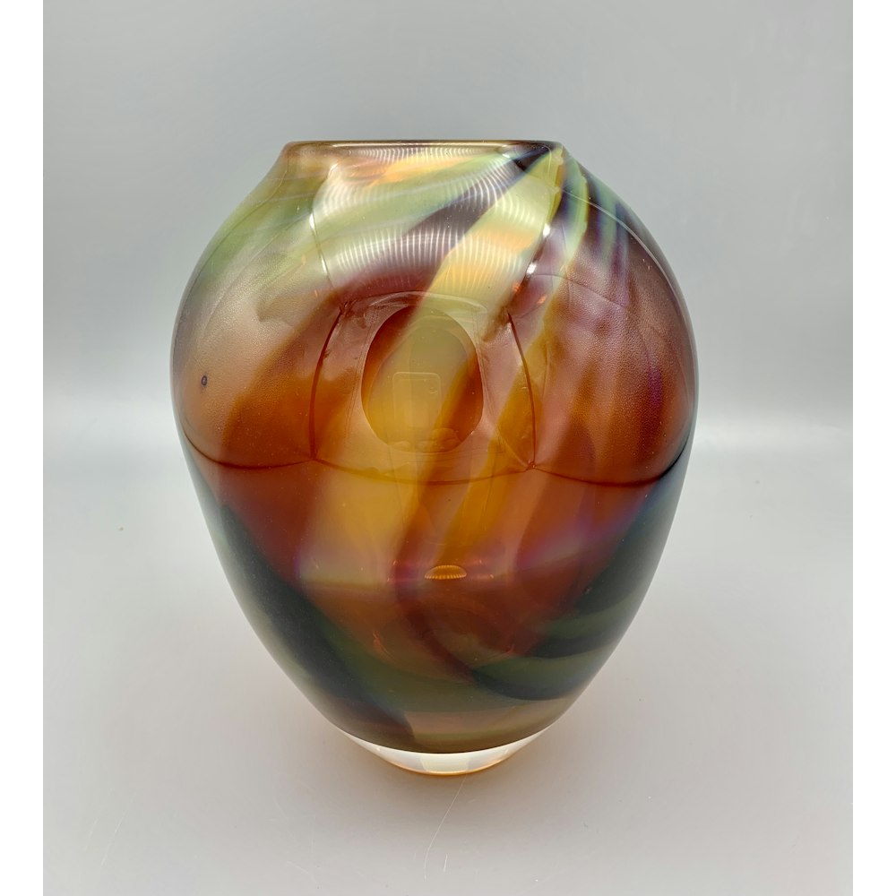 David M Flower Autumn Colours Ovoid Vase