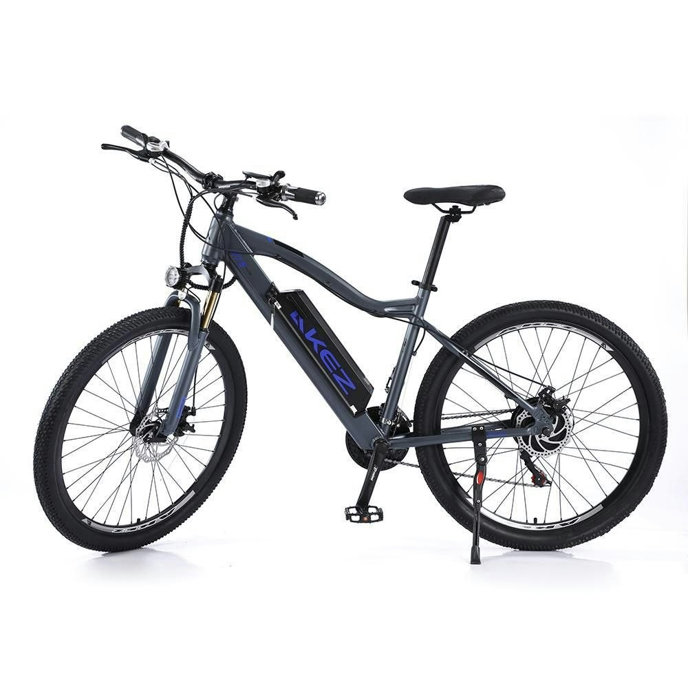 AKEZ 500W 48V Electric Mountain Bike Aluminum Alloy Frame 27.5 Inch eBike Wine Gray Black